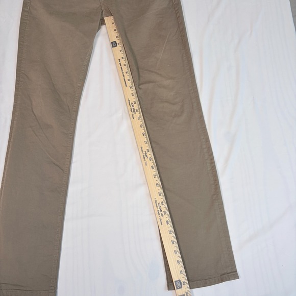 Paige Mens Sz 32 Federal Pants Khaki Brown Slim Fit Stretch Preppy Sporty - Picture 7 of 8